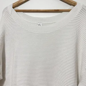 OFFLINE by Aerie Home Stretch Sweater Size Large White Boatneck Off The Shoulder thumbnail 4