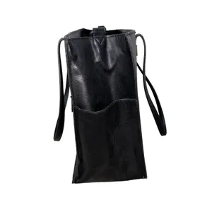 BEIS Work Tote Bag Women Large Black Excellent Vegan Leather Laptop Travel Bag thumbnail 2