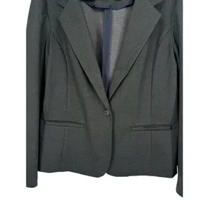 Liverpool Los Angeles Herringbone Ponte Knit Fitted Blazer Jacket Gray Sz‎ Large thumbnail 9