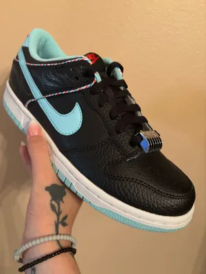Nike Dunk Low SE GS ‘Barber Shop - Black’ thumbnail 2