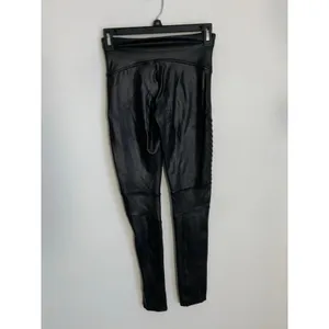 Spanx Faux Leather‎ Black Moto leggings size small thumbnail 3