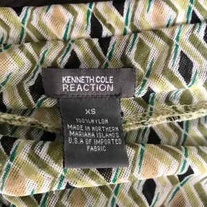 Kenneth Cole Reaction Green Print Skirt Sz XS thumbnail 6