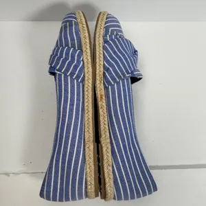 Nautica Idelle Blue White Striped Espadrille Flats Knotted Bow Womens‎ 9.5 thumbnail 9