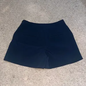 Anthropologie Maeve Tailored‎ Skort Wrap Front Side Zip Mini Pocket Navy Blue 4 thumbnail 5