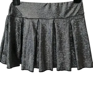 SHEIN EZwear Silver A-Line Mini Skort w/ Built-In Shorts | Size S thumbnail 9