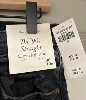 Abercrombie 90’s straight ultra high rise jeans thumbnail 4