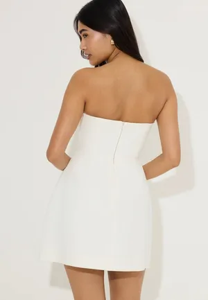 Odd Muse Strapless Dress White Size M thumbnail 4