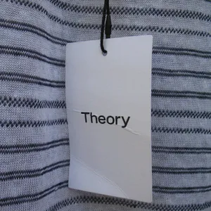 NWT Theory Low Back Striped Pullover Knit Top thumbnail 9