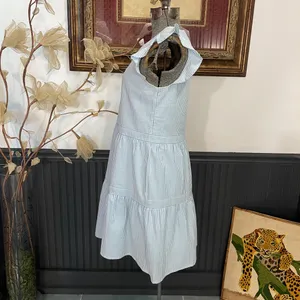 Southern Tide Evelyn Seersucker Tiered Blue & White Cotton Dress - Sz XS 💚🎀 thumbnail 6