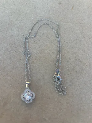 Clover necklace Silver thumbnail 3