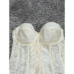 Dominique Women 8949 Lace Strapless Bridal Bustier Corset Bra Ivory Size 36DD thumbnail 3