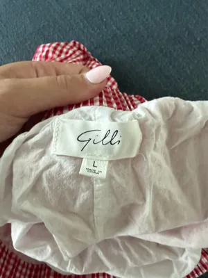 Gilly Hicks Red and White Gingham Shorts thumbnail 2