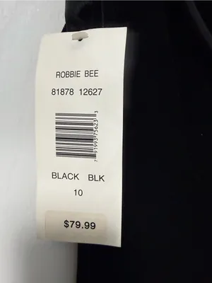 Robbie Bee Black Velvet Maxi Dress with Cowl Neck thumbnail 4