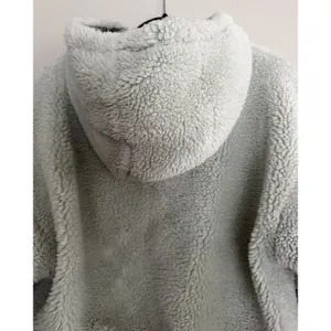 Alo Yoga Streetside Half Zip Sherpa Hoodie Pullover Light Green Women's‎ Medium thumbnail 4