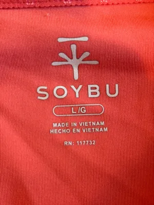 Soybu Pink/Coral Quarter Zip Performance Top L - Thumbholes & Zip Pocket thumbnail 2