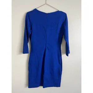 Amanda Uprichard Dress‎ Women’s Size M 3/4 Sleeve Fitted Electric/royal Blue thumbnail 5