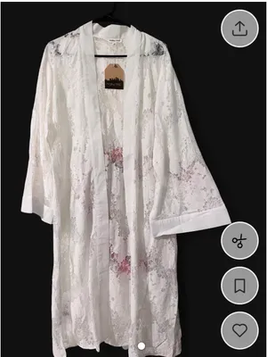 White lace embroidery kimono Size M thumbnail 2