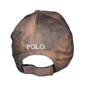 Ralph Lauren Polo Custom Dyed Baseball Cap Bleach Wash Camo Grunge Y2K Unisex thumbnail 9