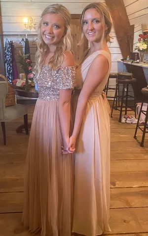 bridesmaids dress- tan/taupe thumbnail 3