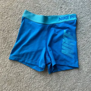 Blue Nike Pro Spandex Shorts Dri-Fit Like New Size S thumbnail 3