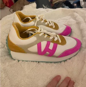 Vintage Havana Women’s Cosmic Sneaker Mustard & Pink Retro Chunky Size 9 thumbnail 4