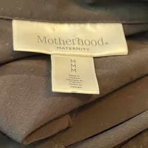Motherhood Maternity Shirt Dress‎ Black thumbnail 7
