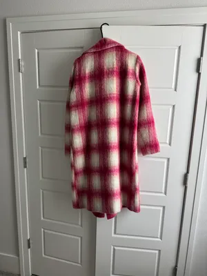 Lovers + Friends Revolve Kanani Coat in Pink Plaid thumbnail 7
