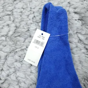 Aerie Offline Recharge Summer Lights Terry Sports Bra Size Small Blue Unlined thumbnail 3