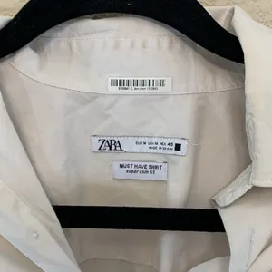 Zara Must have shirt super slim fit sz M business casual preppy button down 90s thumbnail 2