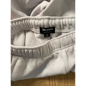 Womens Playboy Sweatpants Off White size Xs thumbnail 4