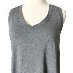 Pact Womens Grey Organic Cotton Sleeveless V-Neck Shift Mini Dress Size Small thumbnail 3
