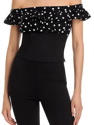 Fore Polka Dot Ruffle Off thumbnail 1