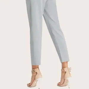 Apana Putty Grey Paperbag High Waist Belted Pants thumbnail 3