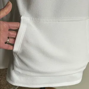 Dudley Stephens Highland Pocket Pouch White Terry Fleece Pullover Size XS thumbnail 5