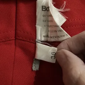 Vintage Bogner Ski Pants Wide Leg Stirrup‎ Red Wool Women's 6 READ thumbnail 9