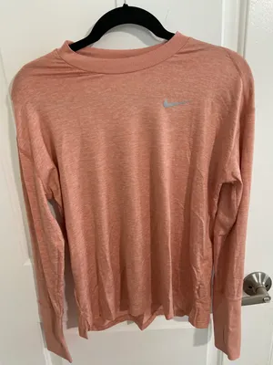 Nike Long Sleeve Dri-Fit Running Top thumbnail 1