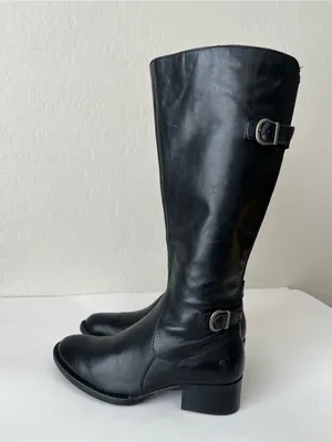 Born Gibb tall leather riding boots black 7 thumbnail 5