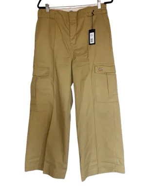 NWT Dickies REGULAR FIT CROP CARGO PANT In Stonewashed Dark Khaki Utility Work thumbnail 6