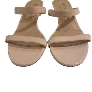 Kate Spade Palm Springs Sandals Women 8.5B Pale Dogwood Patent Leather Slide thumbnail 6