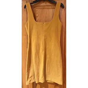 Tilly’s Sky and Sparrow Mustard Yellow‎ Corduroy Sleeveless Dress Juniors Small thumbnail 3