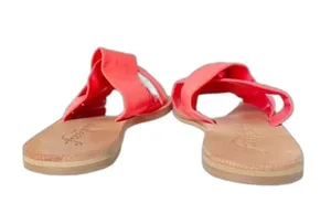 Free People Sandal Rio Vista Neon Coral Slide Leather Sandals Womens Size 36 | 6 thumbnail 7