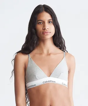 Calvin Klein Unlined Triangle Bralette thumbnail 1