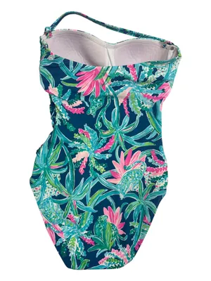Lilly Pulitzer Flamenco Strapless One-Piece Swimsuit - Tropical Pattern Size 6 thumbnail 5
