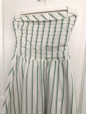 WAYF Green Stripes Convertible Strapless Dress NWT Small thumbnail 3
