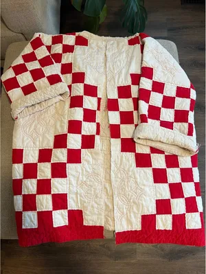 Vintage Handmade Oversized Quilt Coat thumbnail 1