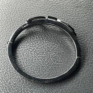 Coach‎ Bow Bangle Bracelet Womens OS Gunmetal Coquette Crystal Hinge Cuff thumbnail 6
