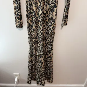 Nanushka Leopard Blaize Zipper Maxi Dress Size Small thumbnail 6
