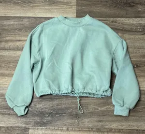 Princess Polly Mint Green Cropped Crewneck Sweatshirt Women’s Small/Medium thumbnail 1