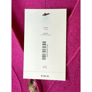 C by Bloomingdale's Cashmere Cardigan Women XS Pink V-Neck Button Front V9702 thumbnail 3