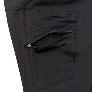 Vogo Athletica Womens S Bike Shorts Black Zip Pockets Stretch Gym Training thumbnail 4